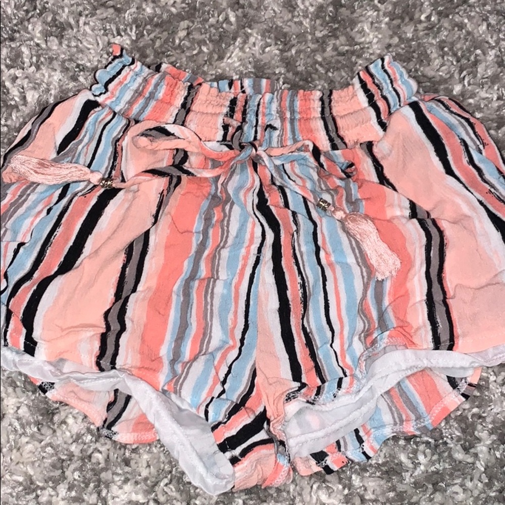 Striped Flowy Shorts